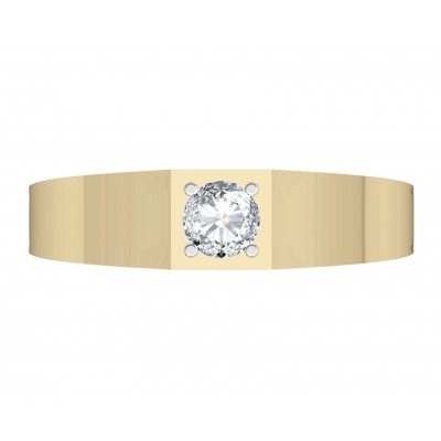 Solitaire Diamond Men's Engagement Ring